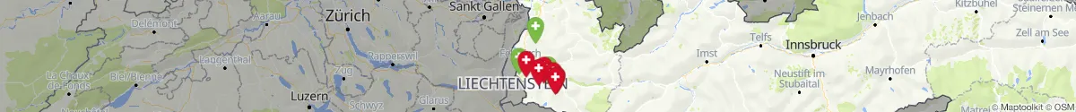 Map view for Pharmacies emergency services nearby Thüringen (Bludenz, Vorarlberg)